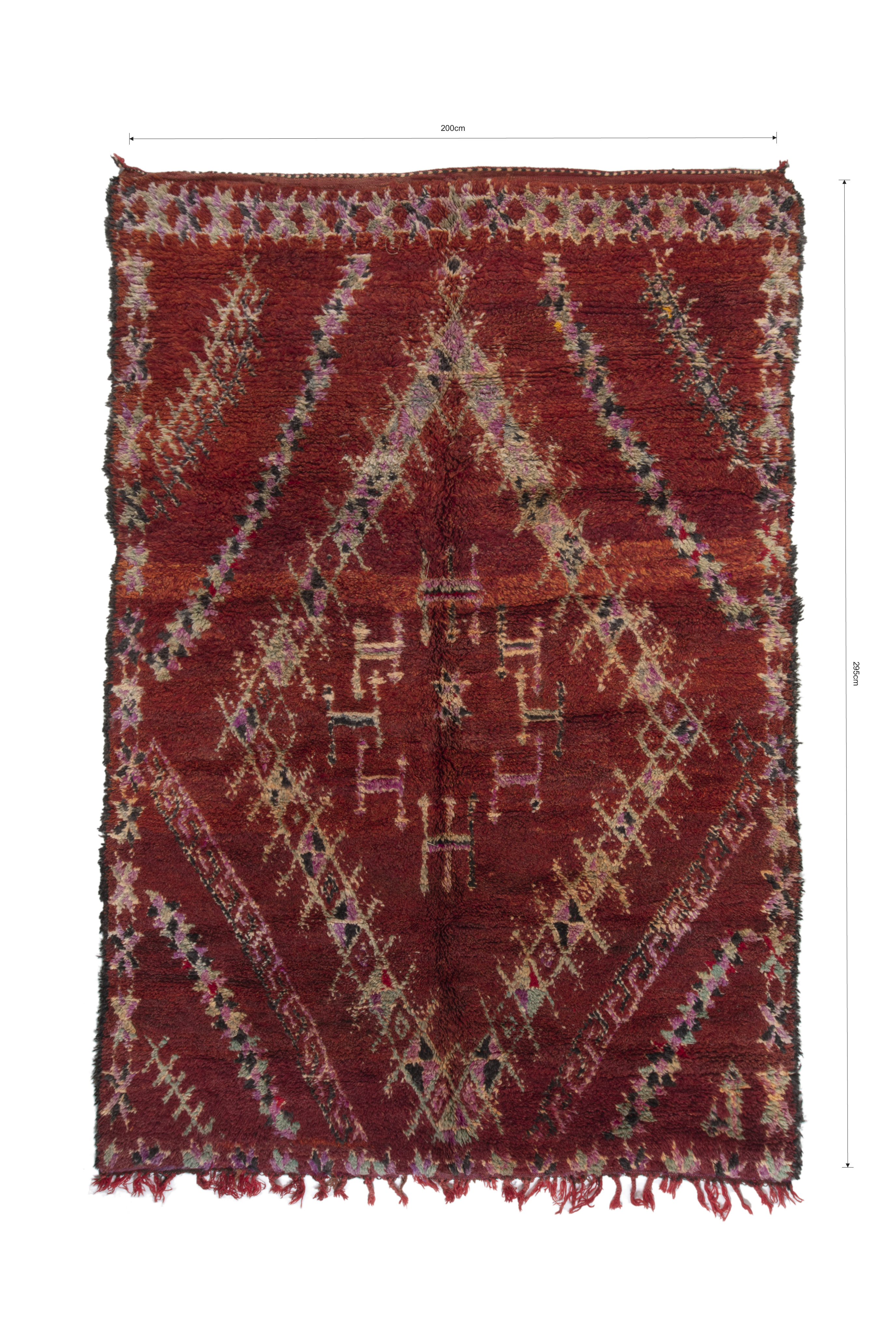 Beni Mguild Rug 295 x 200 - Moroccan Beni Ouarain rug
