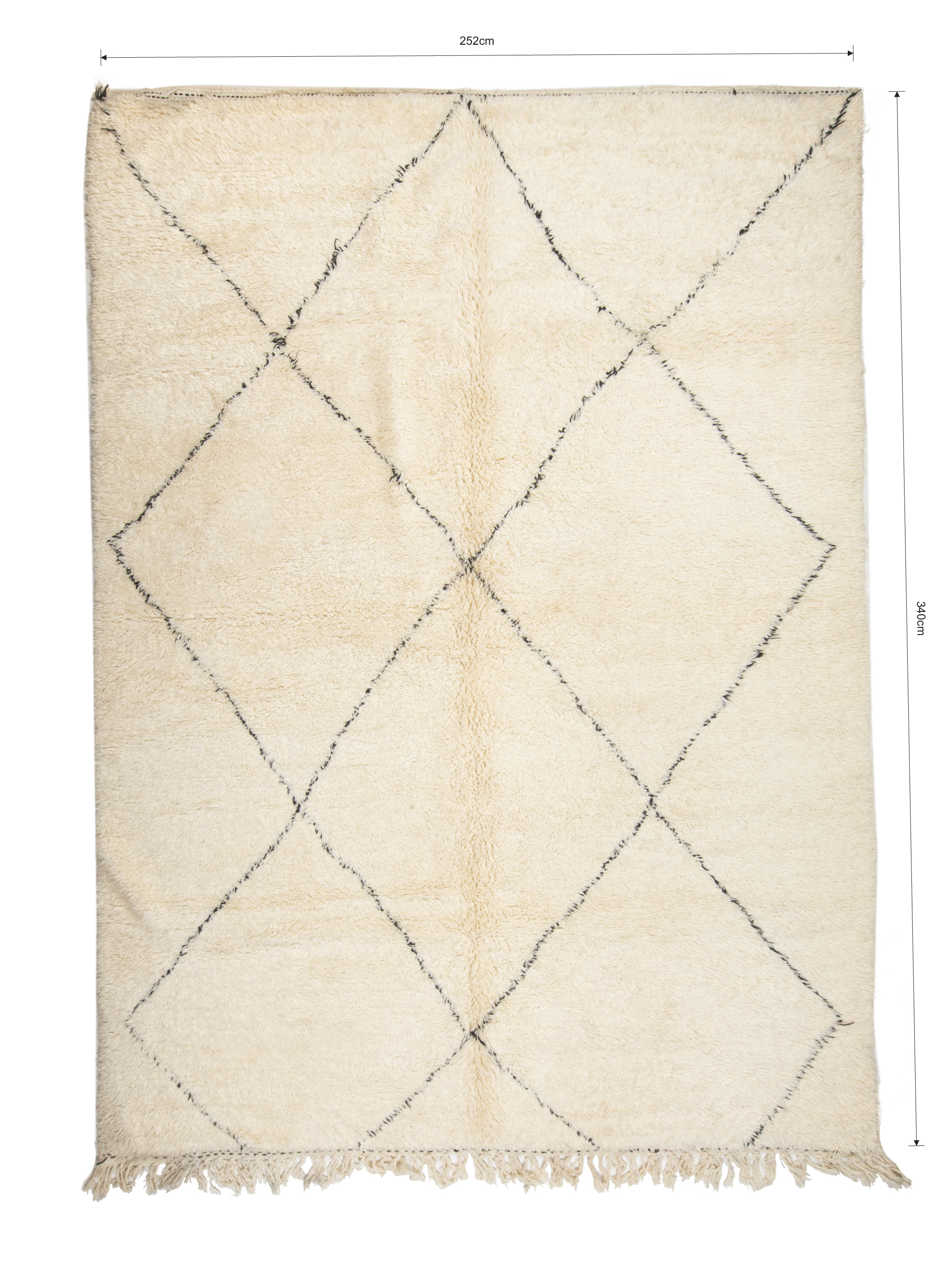 Authentic Beni Ouarain 350 x 252 Pre Order - Moroccan Beni Ouarain rug