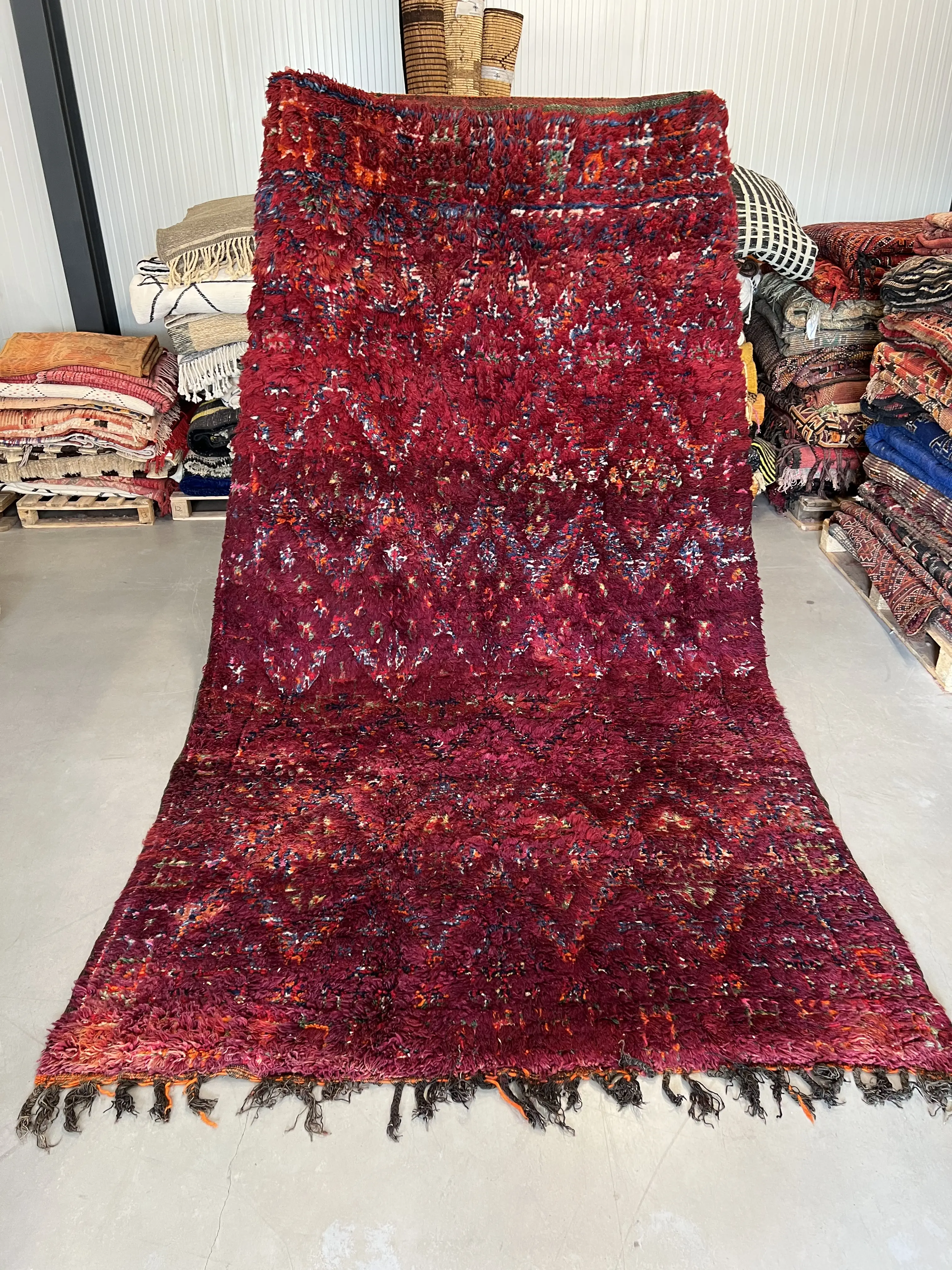 Beni Mguild Rug 327 x 190 Indigo - Moroccan Beni Ouarain rug