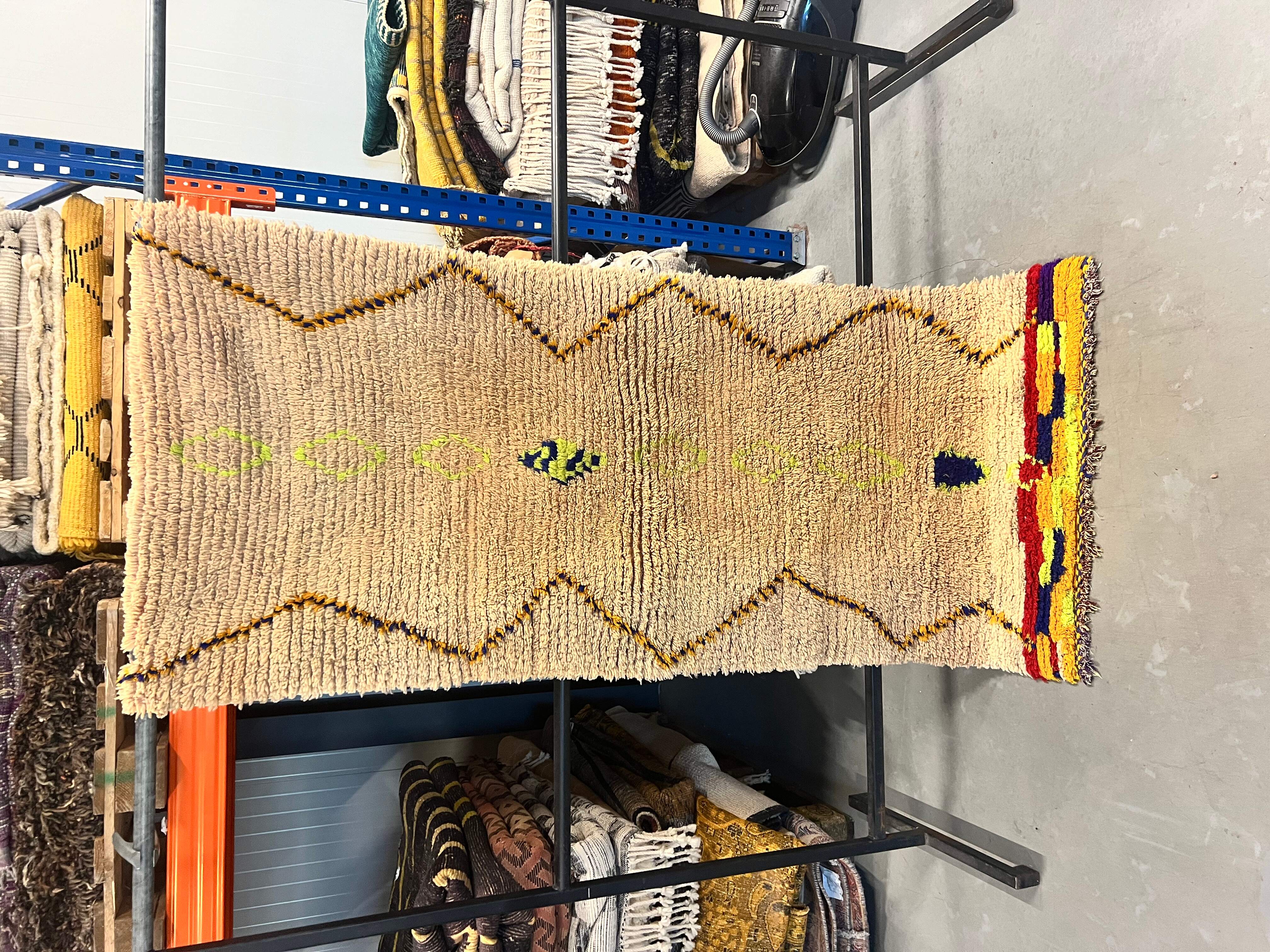 Boujaad Runner 204 x 87 - Moroccan Beni Ouarain rug