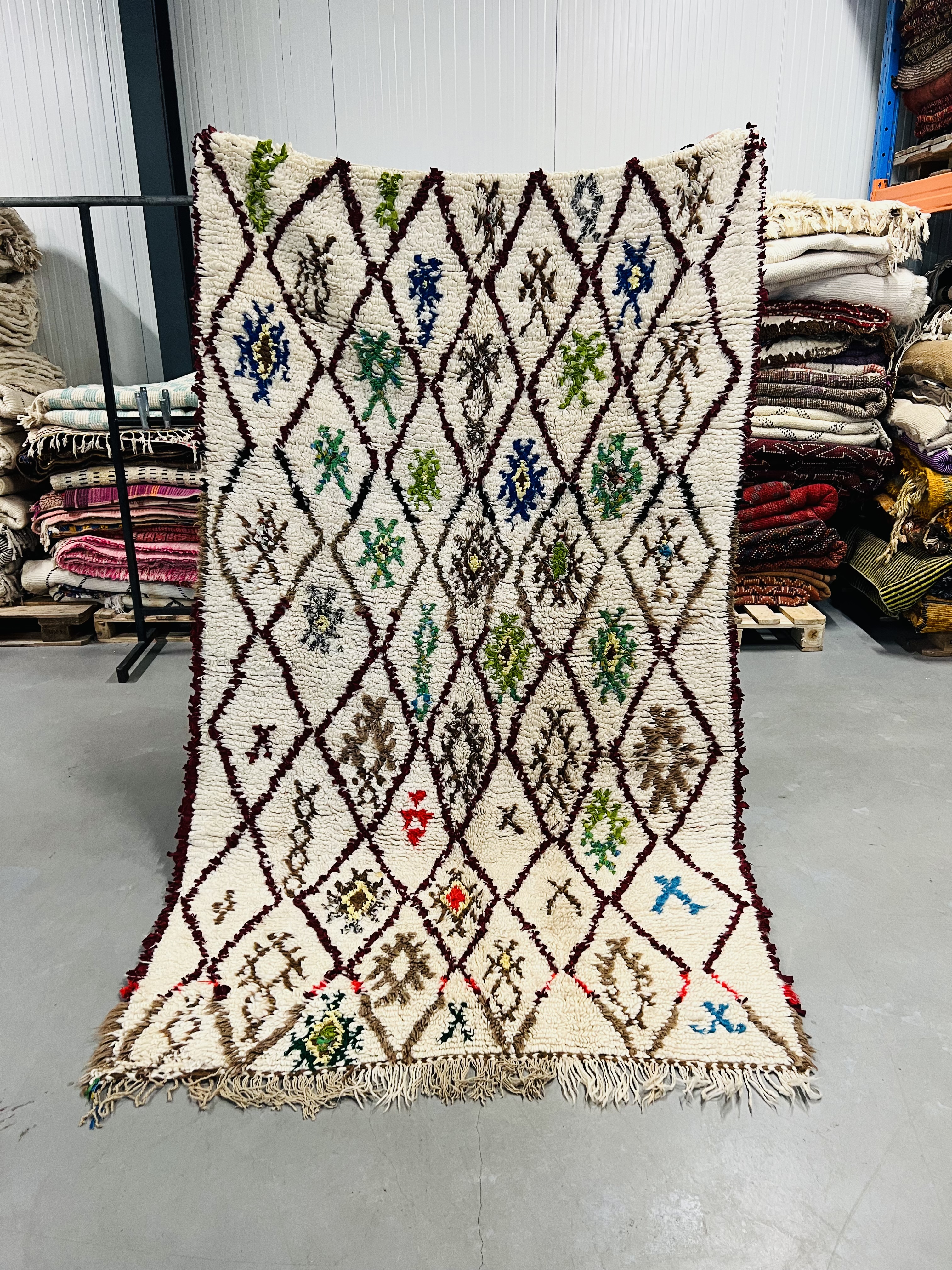 Vintage Beni Ouarain 250 x 150 - Moroccan Beni Ouarain rug