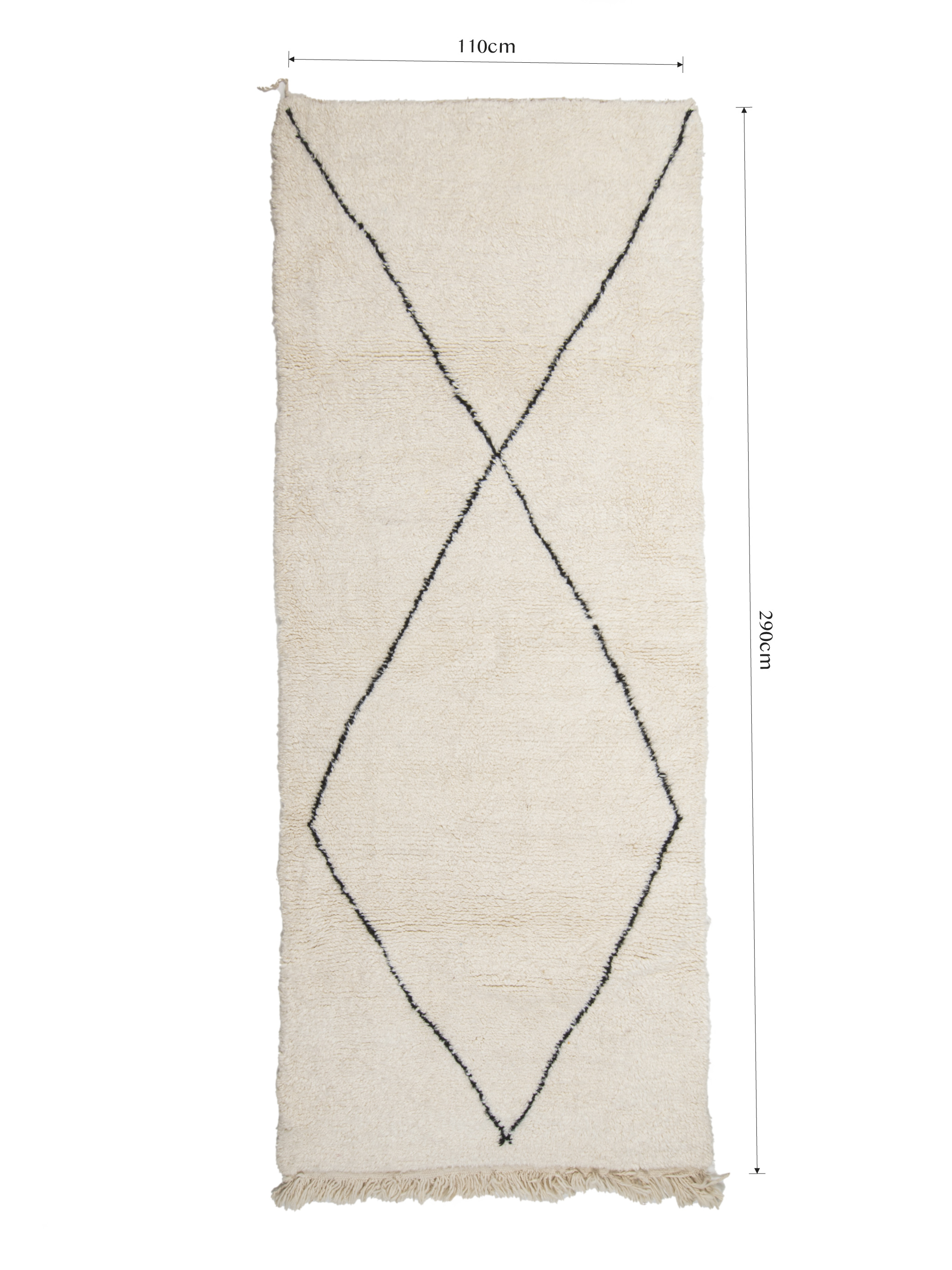 Modern Beni Ouarain Rug 398 x 296 Pre Order - Moroccan Beni Ouarain rug