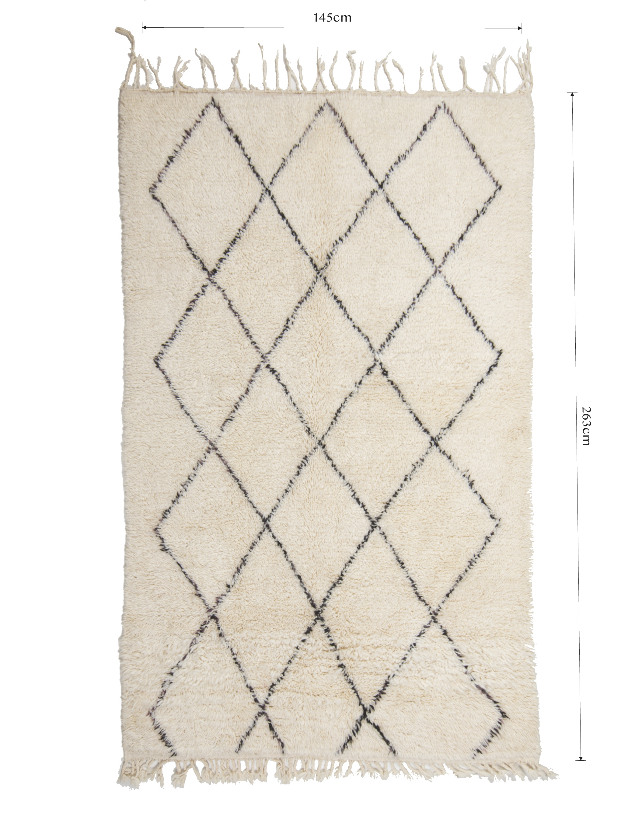 Modern Beni Ouarain Rug 410 x 300 - Moroccan Beni Ouarain rug