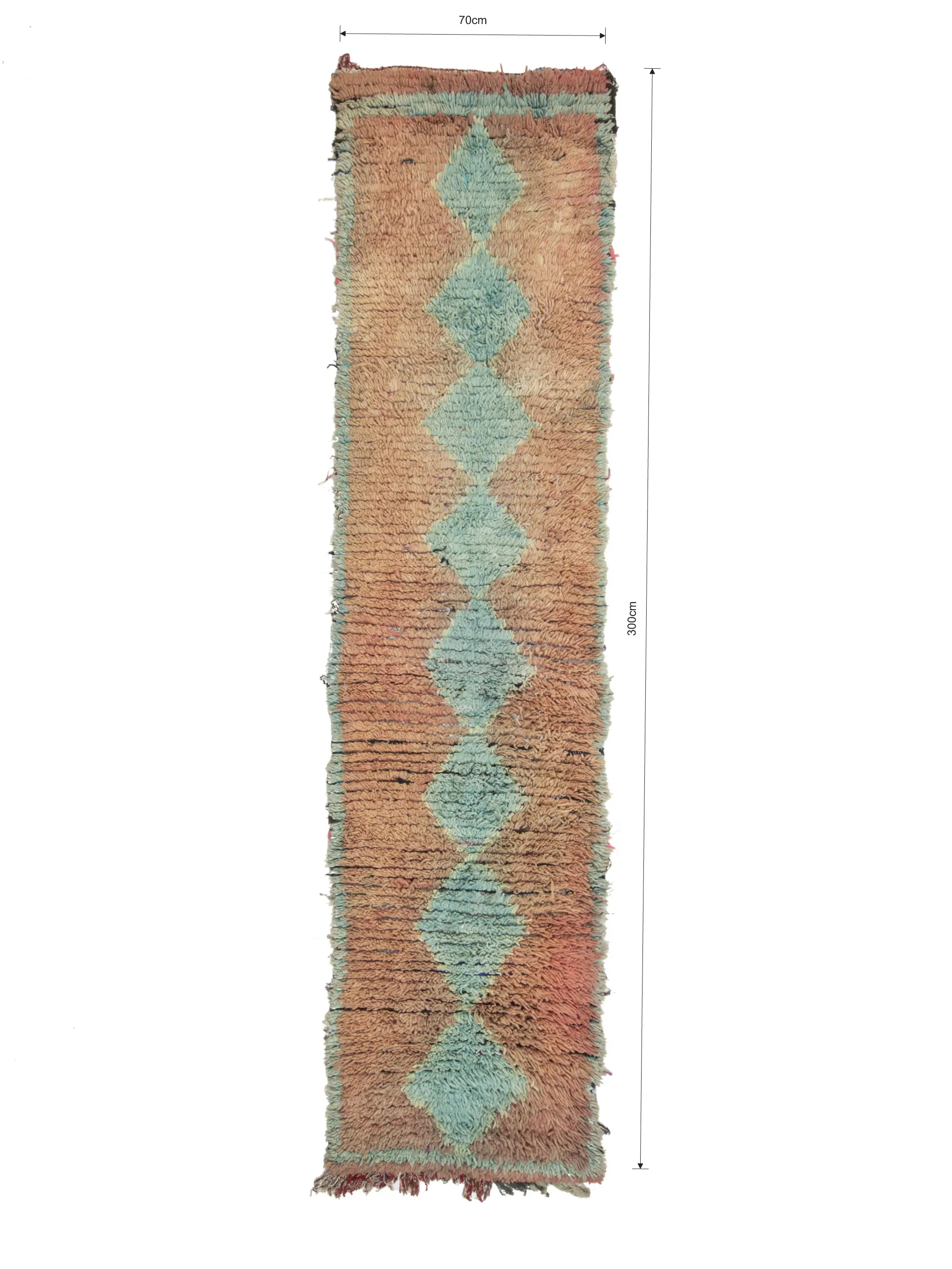 Boujaad Runner 300 x 70 - Moroccan Beni Ouarain rug