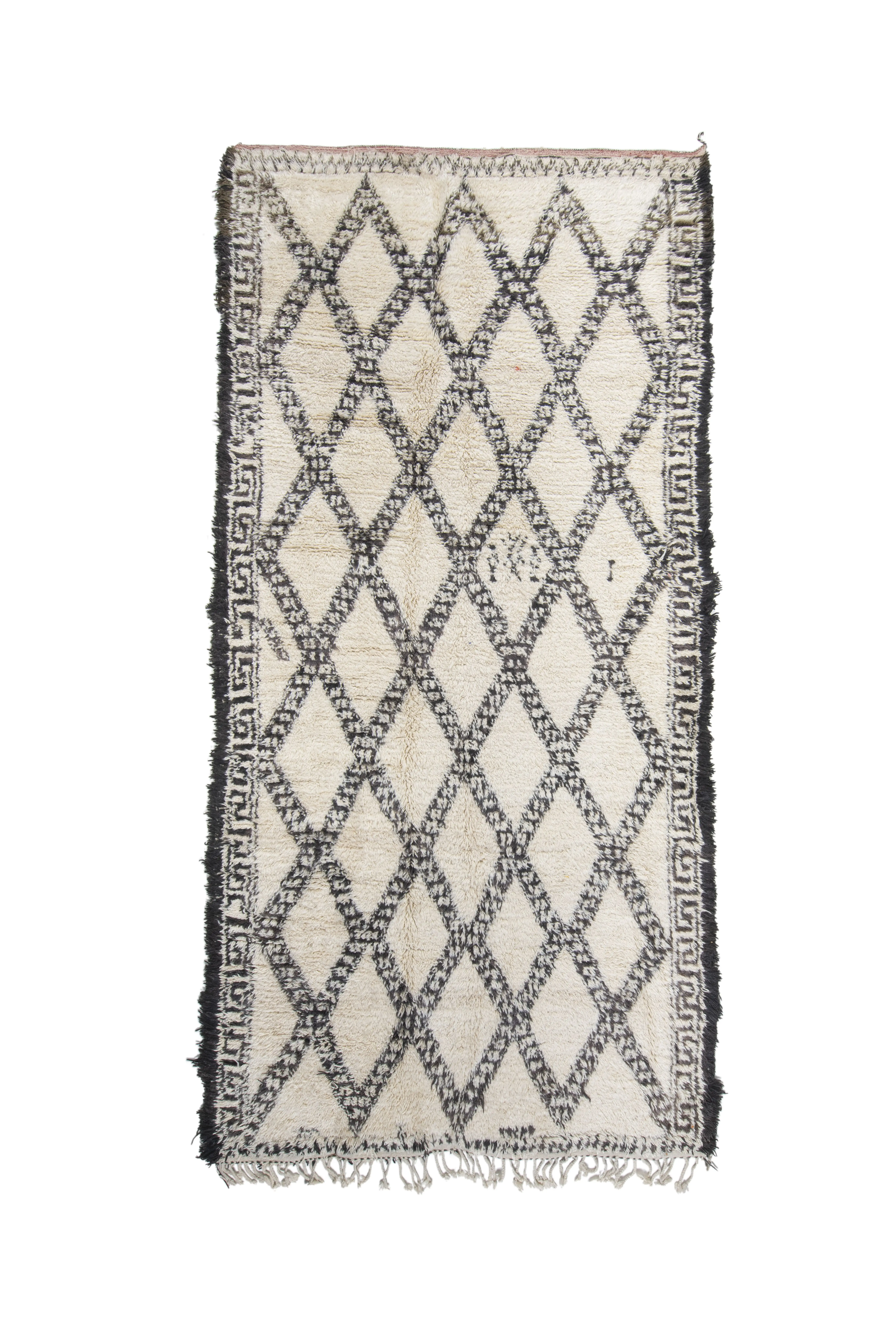 Vintage Beni Ouarain 410 x 200 - Moroccan Beni Ouarain rug