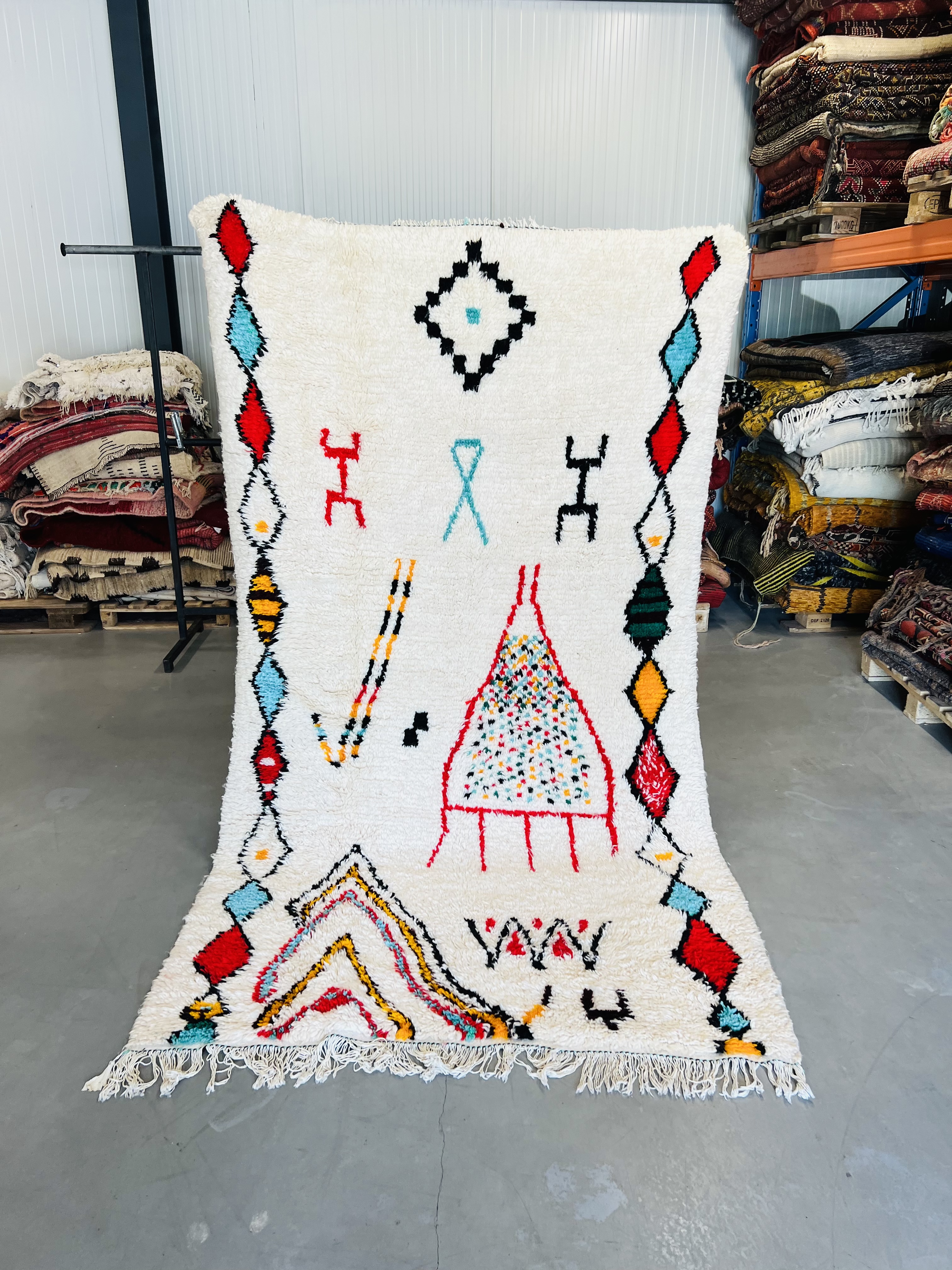 Azilal Rug 250 x 135 - Moroccan Beni Ouarain rug