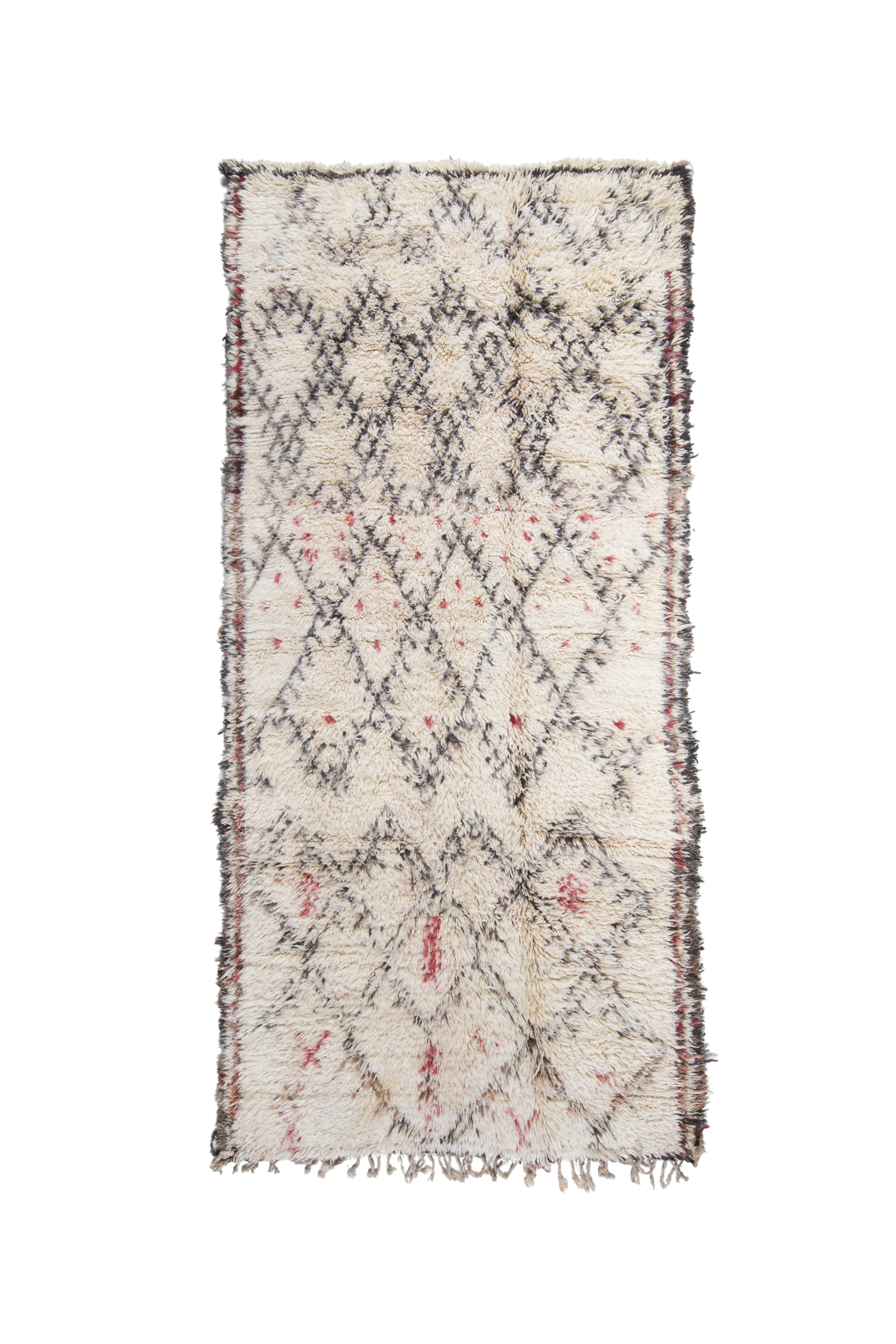 Vintage Beni Ouarain 370 x 180 SOLD - Moroccan Beni Ouarain rug
