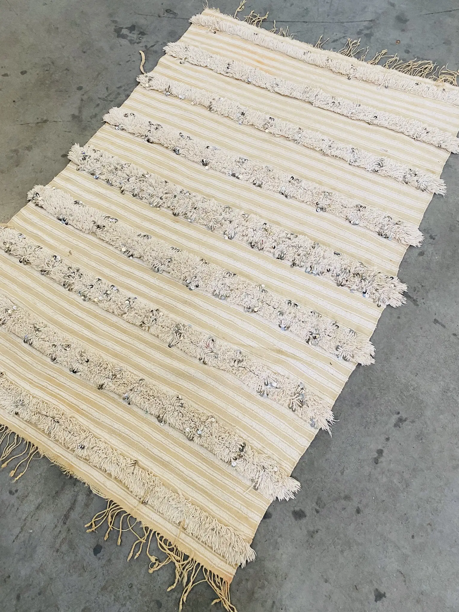 Vintage Handira 170 x 107 - Moroccan Beni Ouarain rug