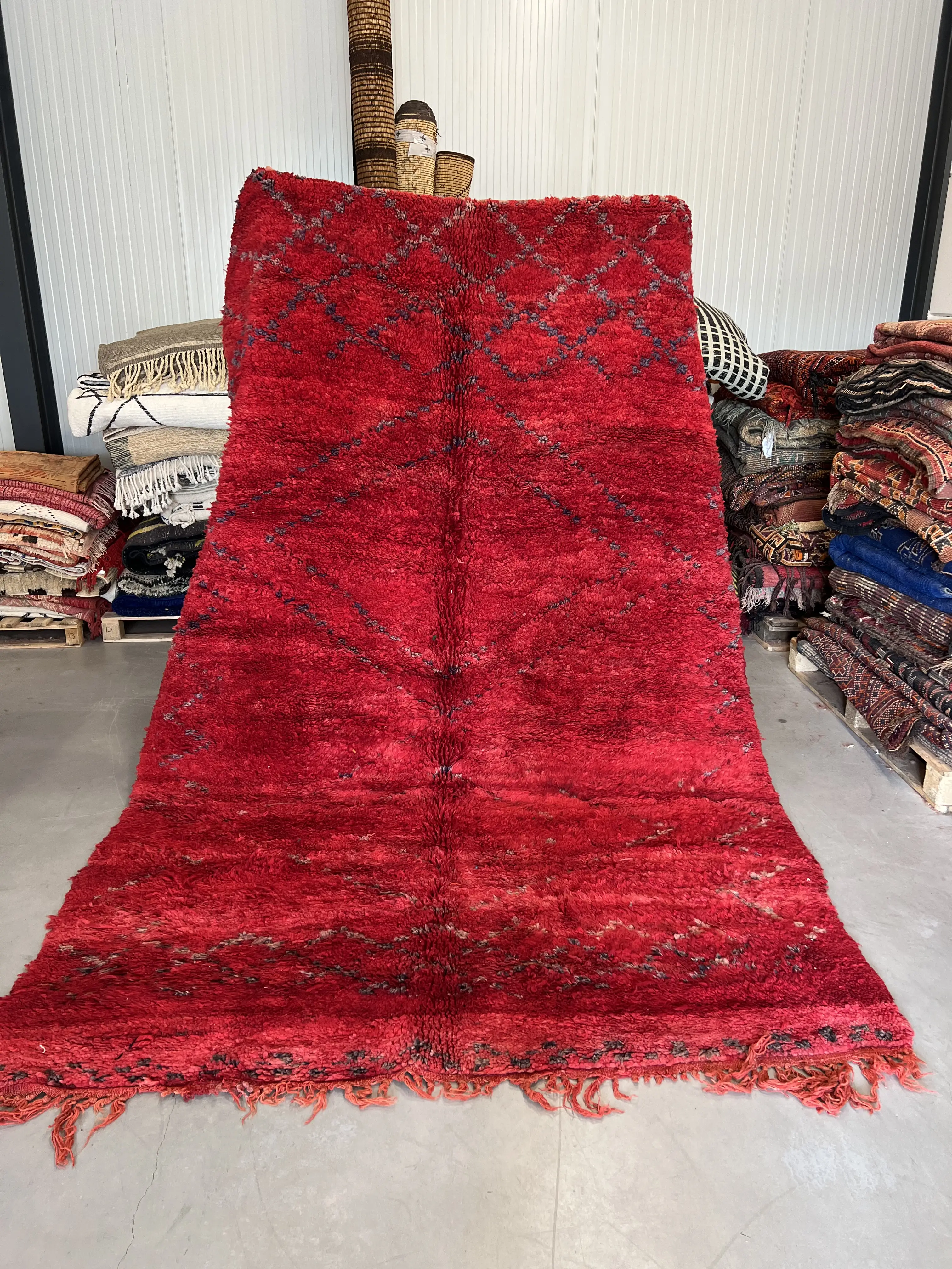 Vintage Atlas Rug 300 x 198 - Moroccan Beni Ouarain rug