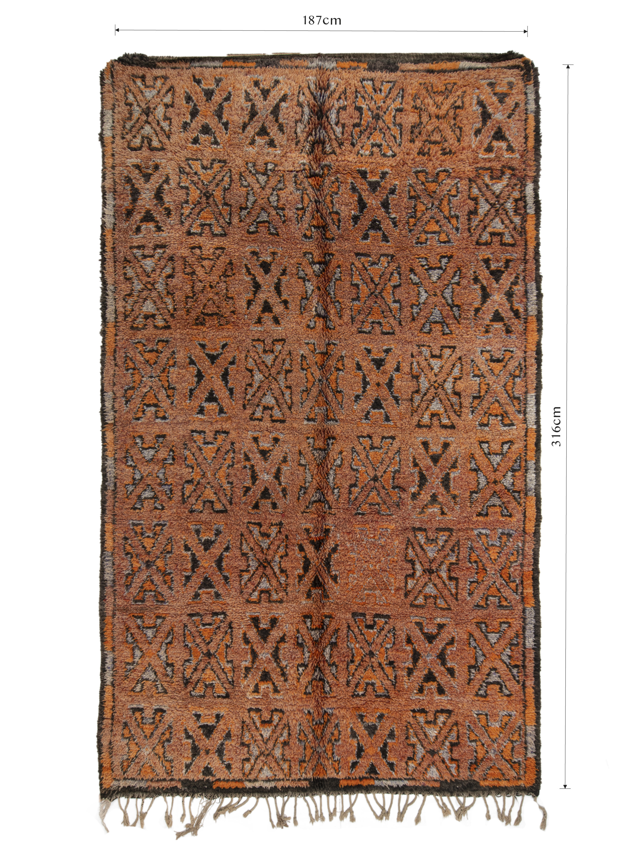 Beni Mguild Rug 316 x 187 - Moroccan Beni Ouarain rug