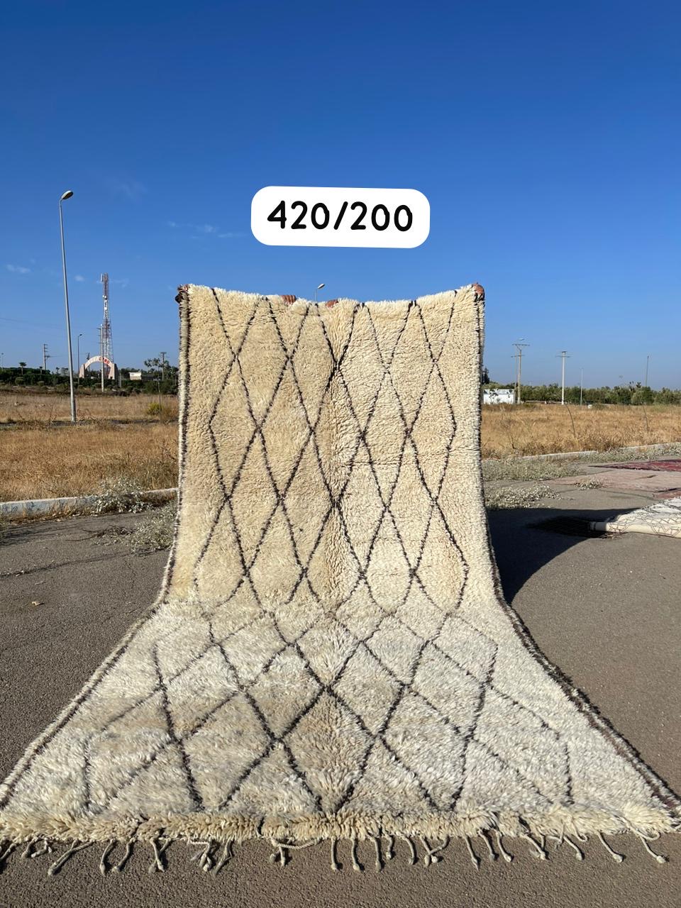 Vintage Beni Ouarain Rug 420 x 200 Pre Order - Moroccan Beni Ouarain rug