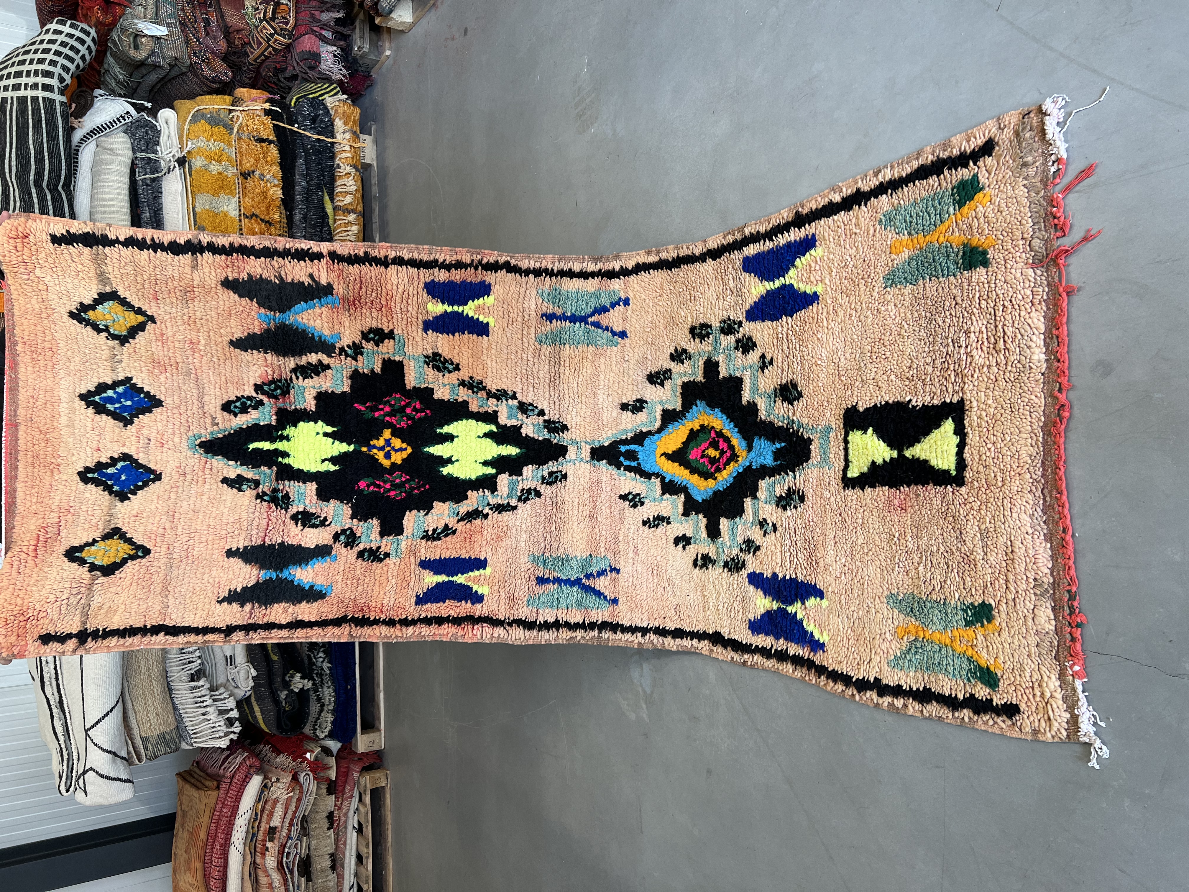 Boujaad Runner 251 x 98 - Moroccan Beni Ouarain rug