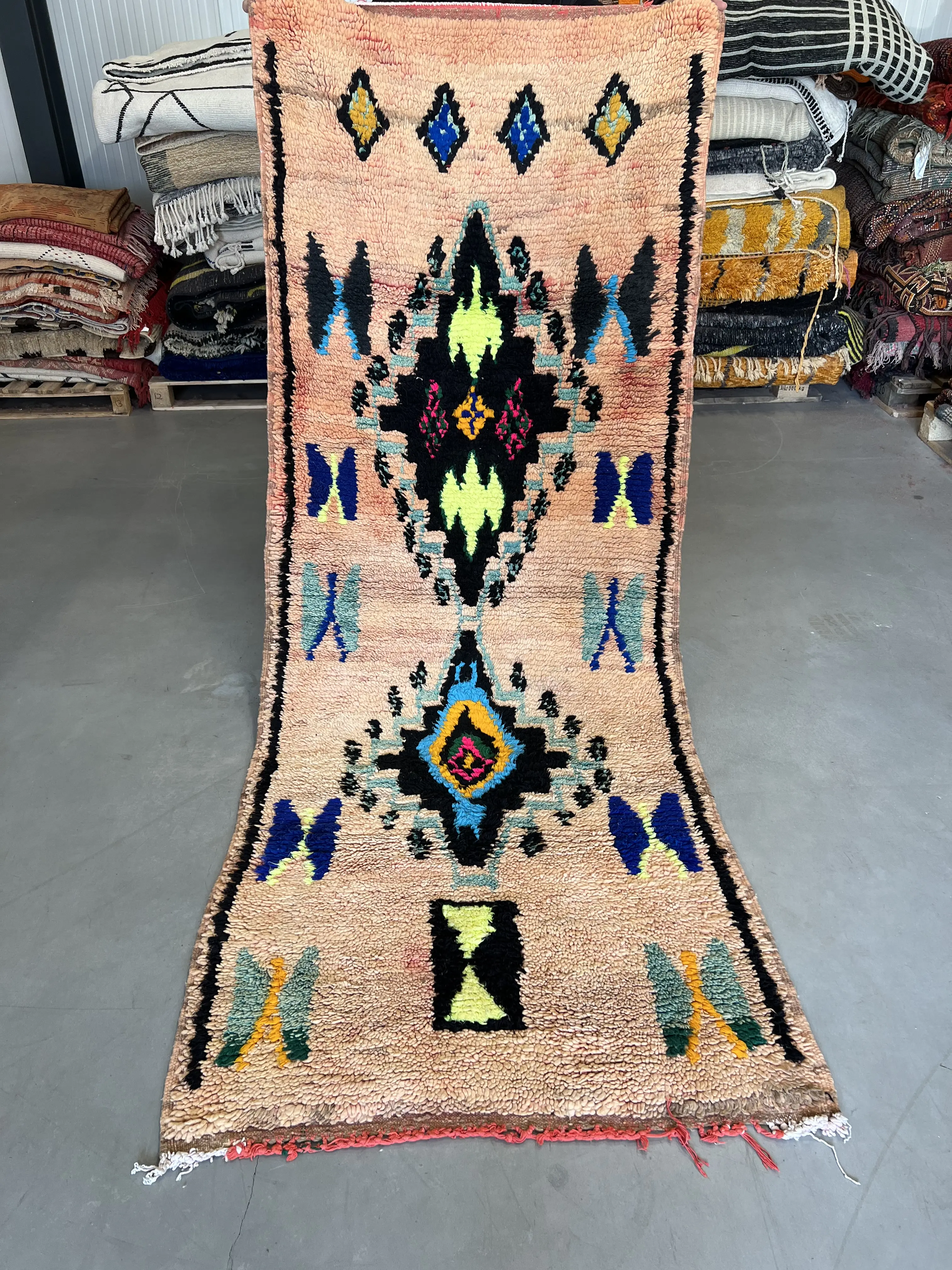 Boujaad Runner 251 x 98 - Moroccan Beni Ouarain rug