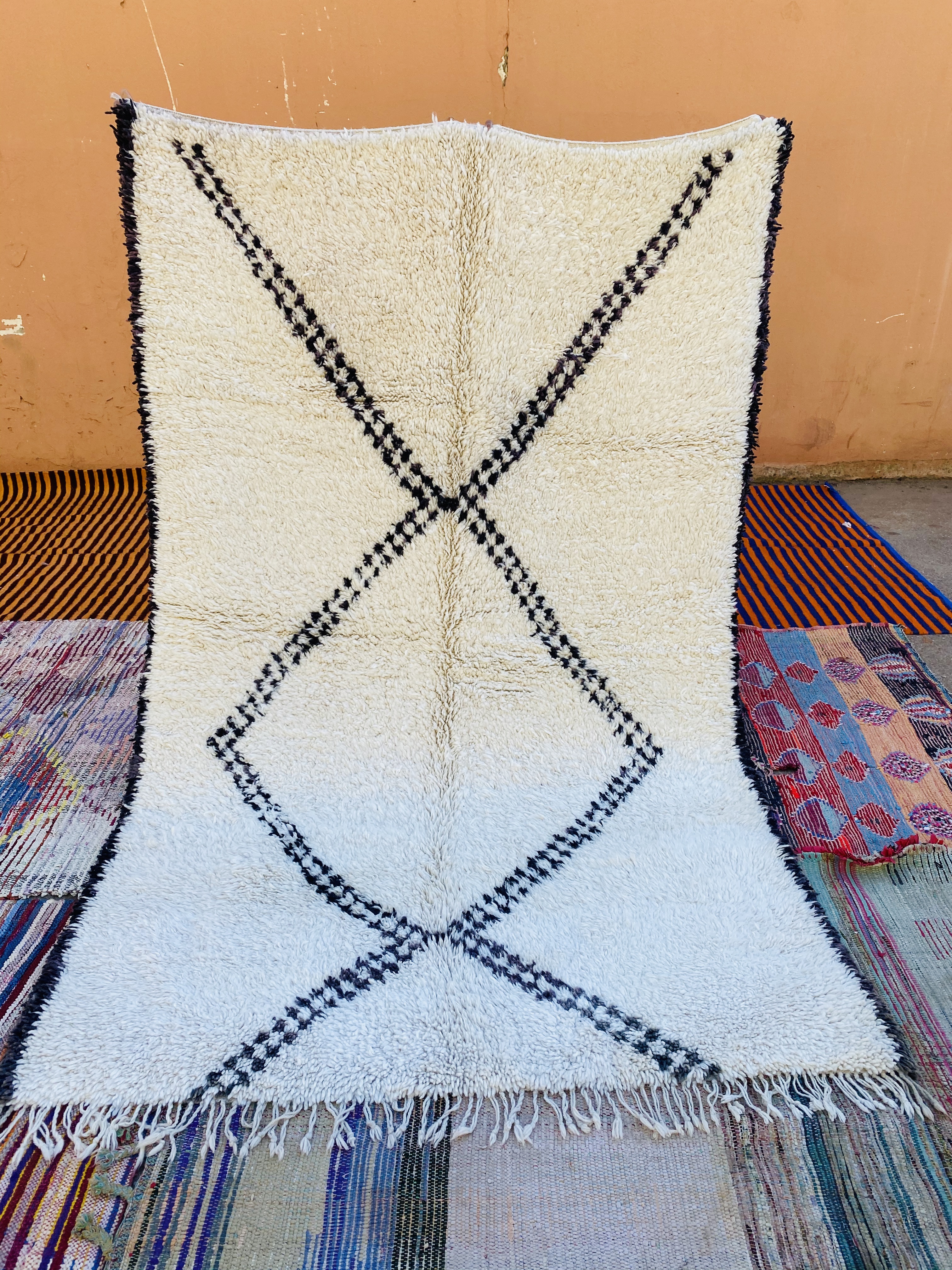 Authentic Beni Ouarain 275 x 174 - Moroccan Beni Ouarain rug