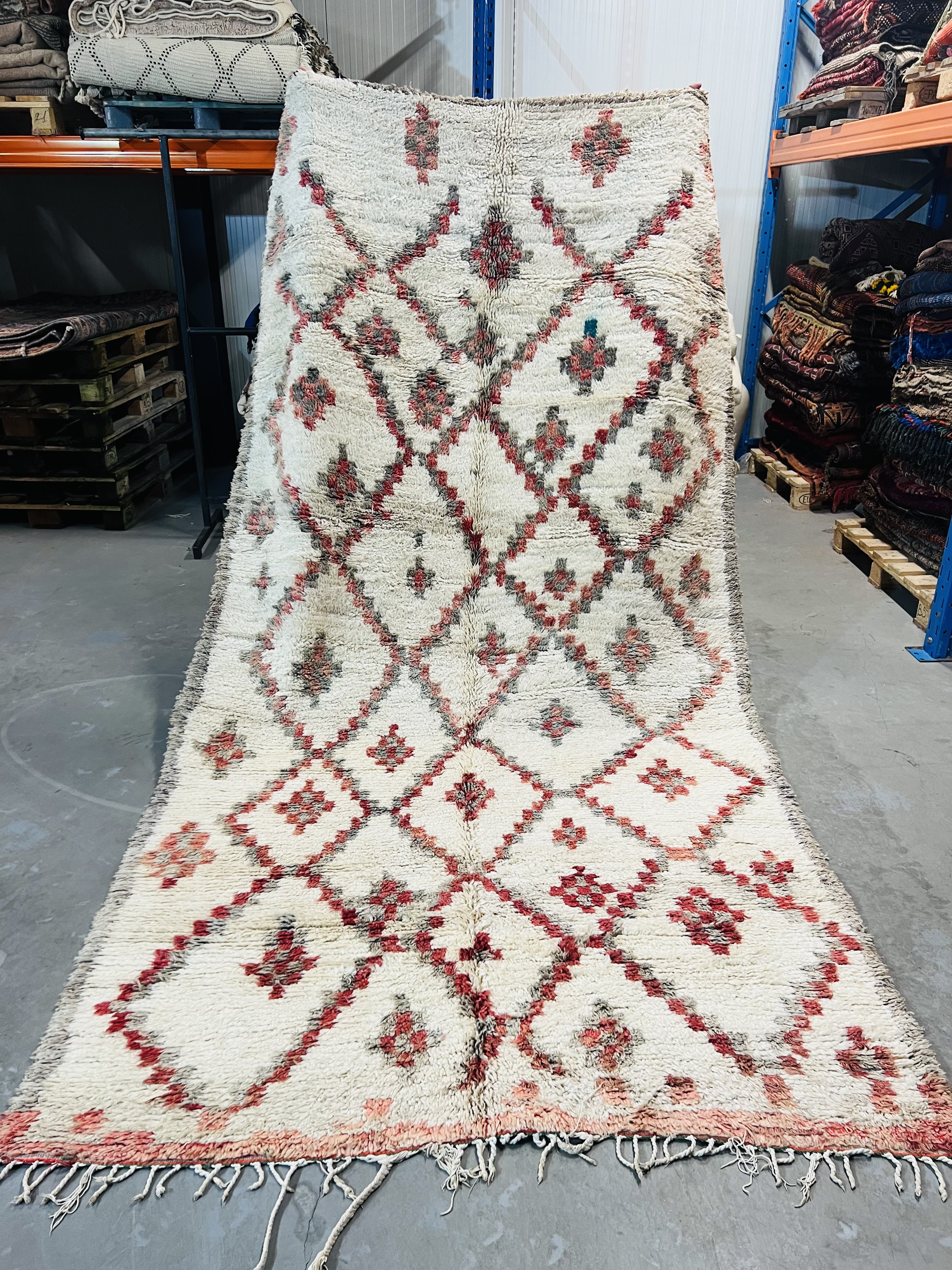 Vintage Beni Ouarain Rug 323 x 174 - Moroccan Beni Ouarain rug