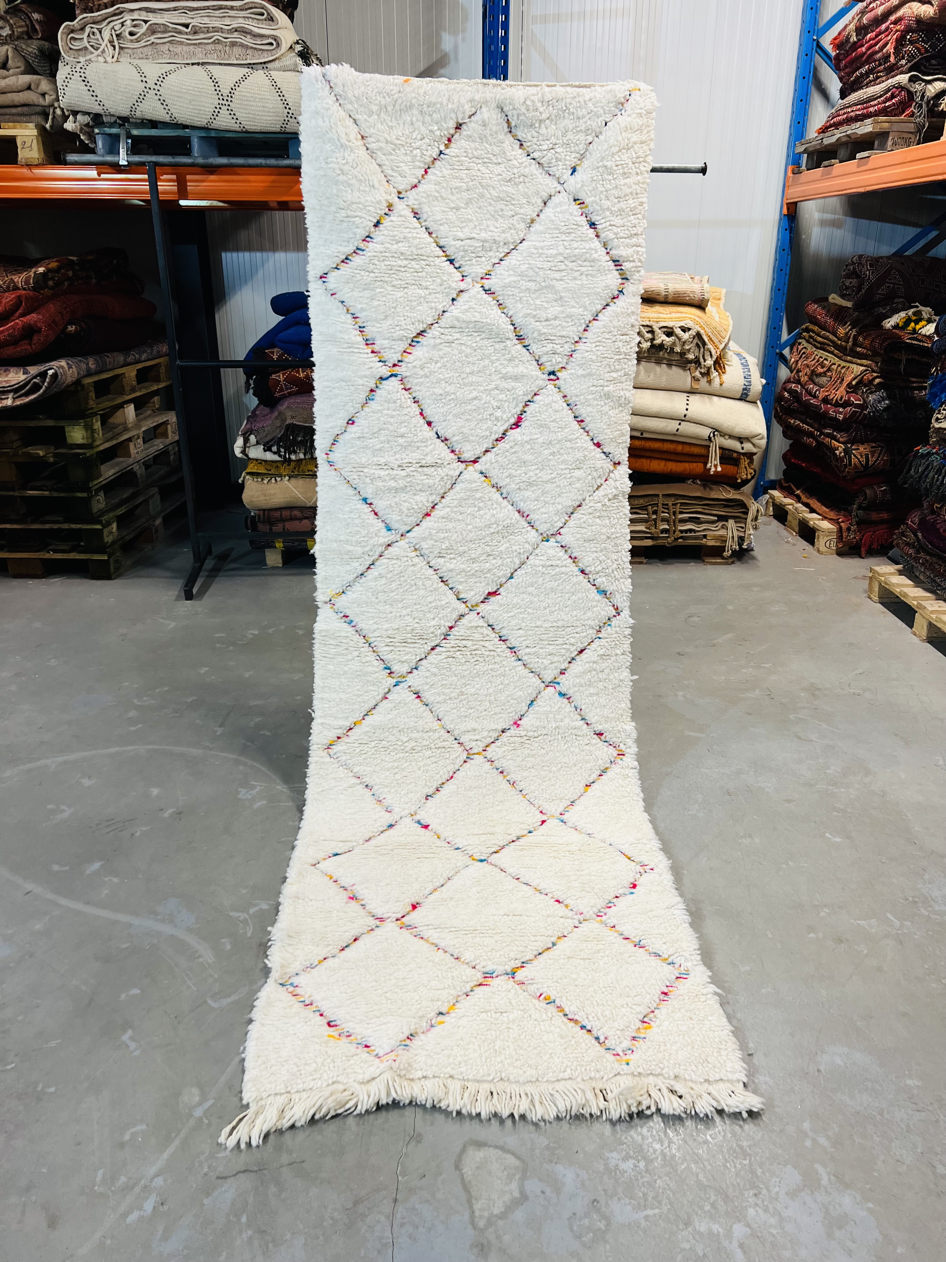 Modern Beni Ouarain Runner 280 x 90 - Moroccan Beni Ouarain rug