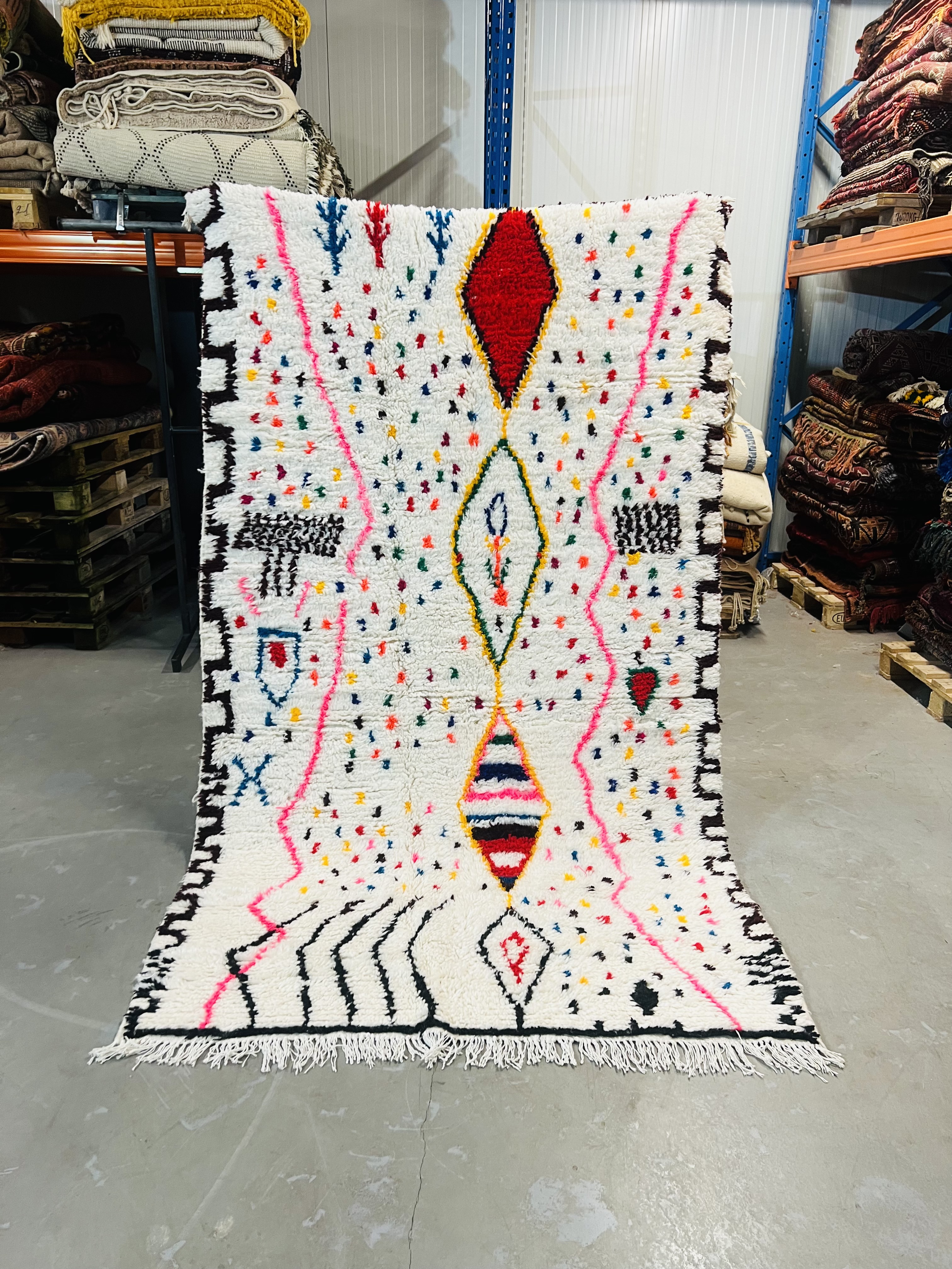 Azilal Rug 246 x 145 - Moroccan Beni Ouarain rug