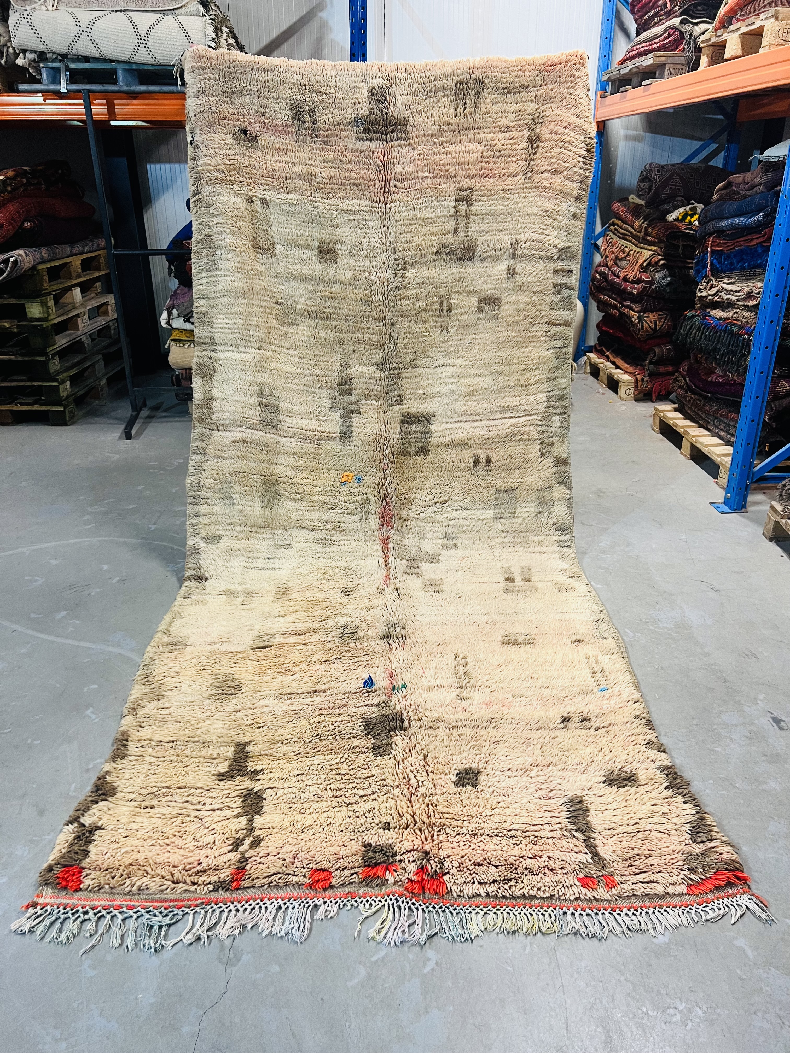 Vintage Azilal Rug 330 x 147 - Moroccan Beni Ouarain rug