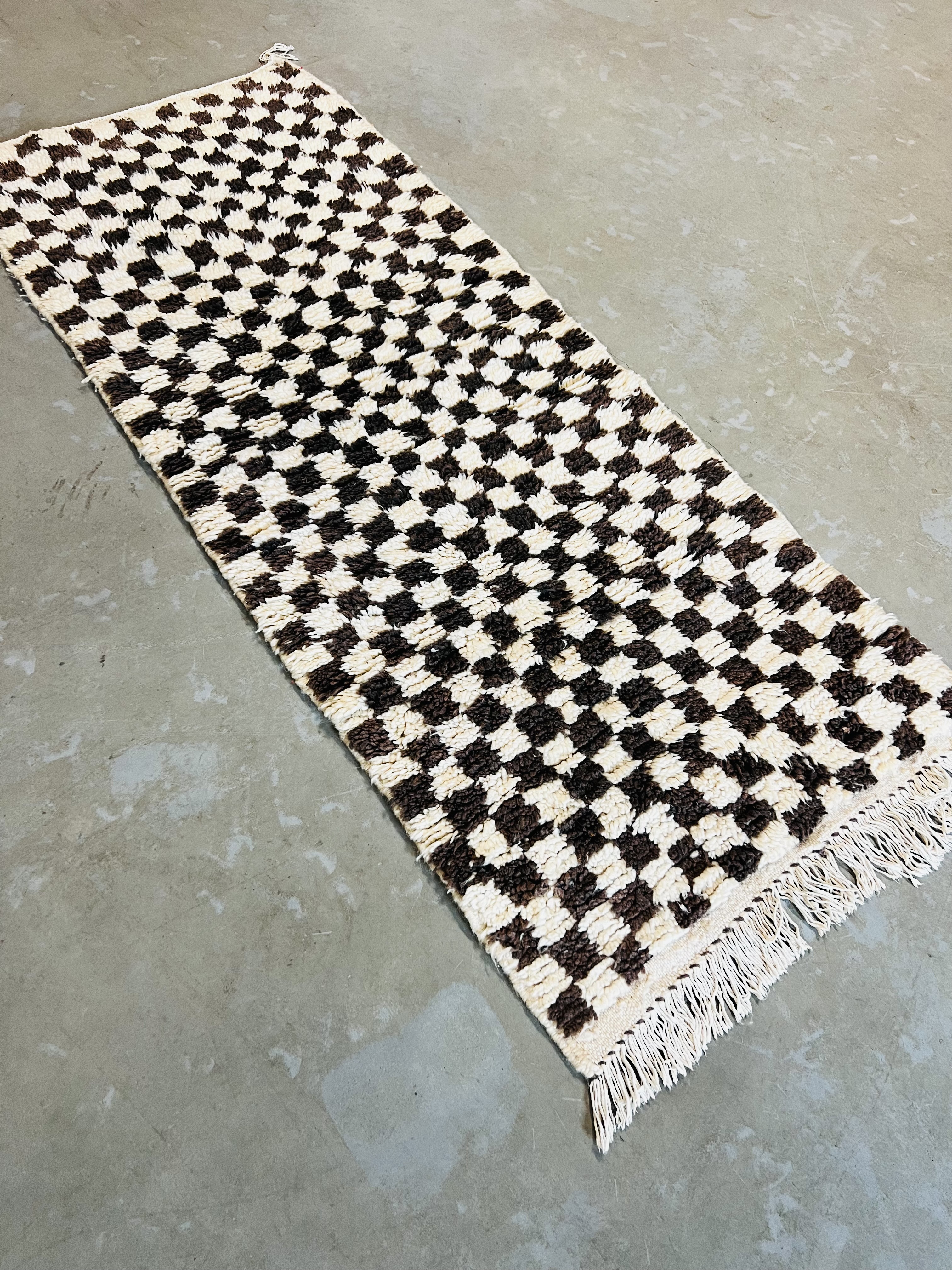 Modern Beni Ouarain Runner 185 x 76 - Moroccan Beni Ouarain rug