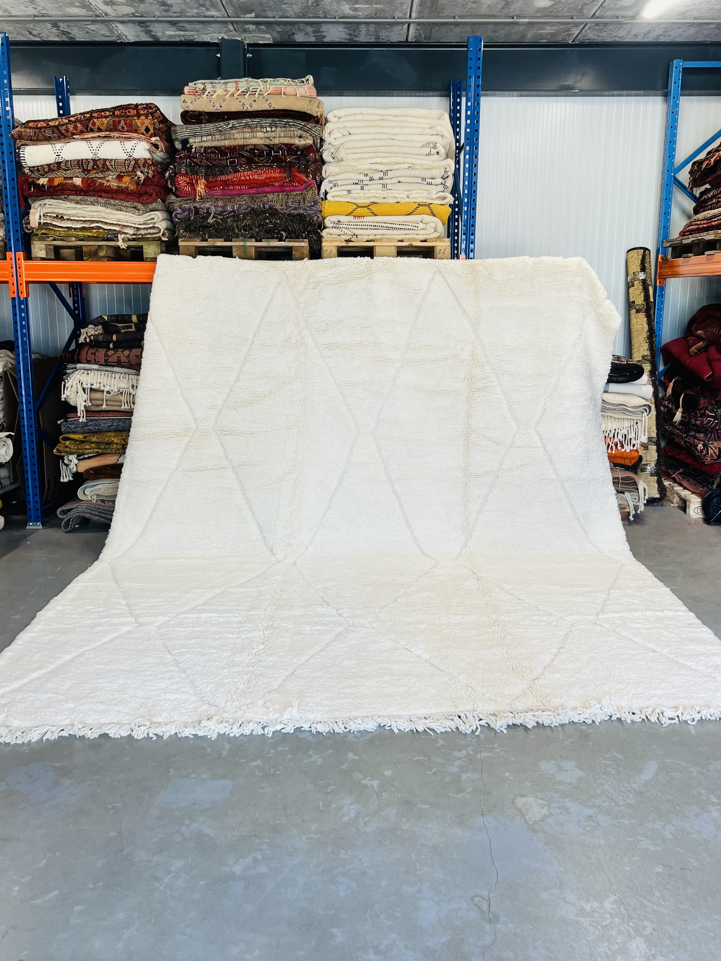 Modern Beni Ouarain Rug 378 x 310 Pre Order - Moroccan Beni Ouarain rug