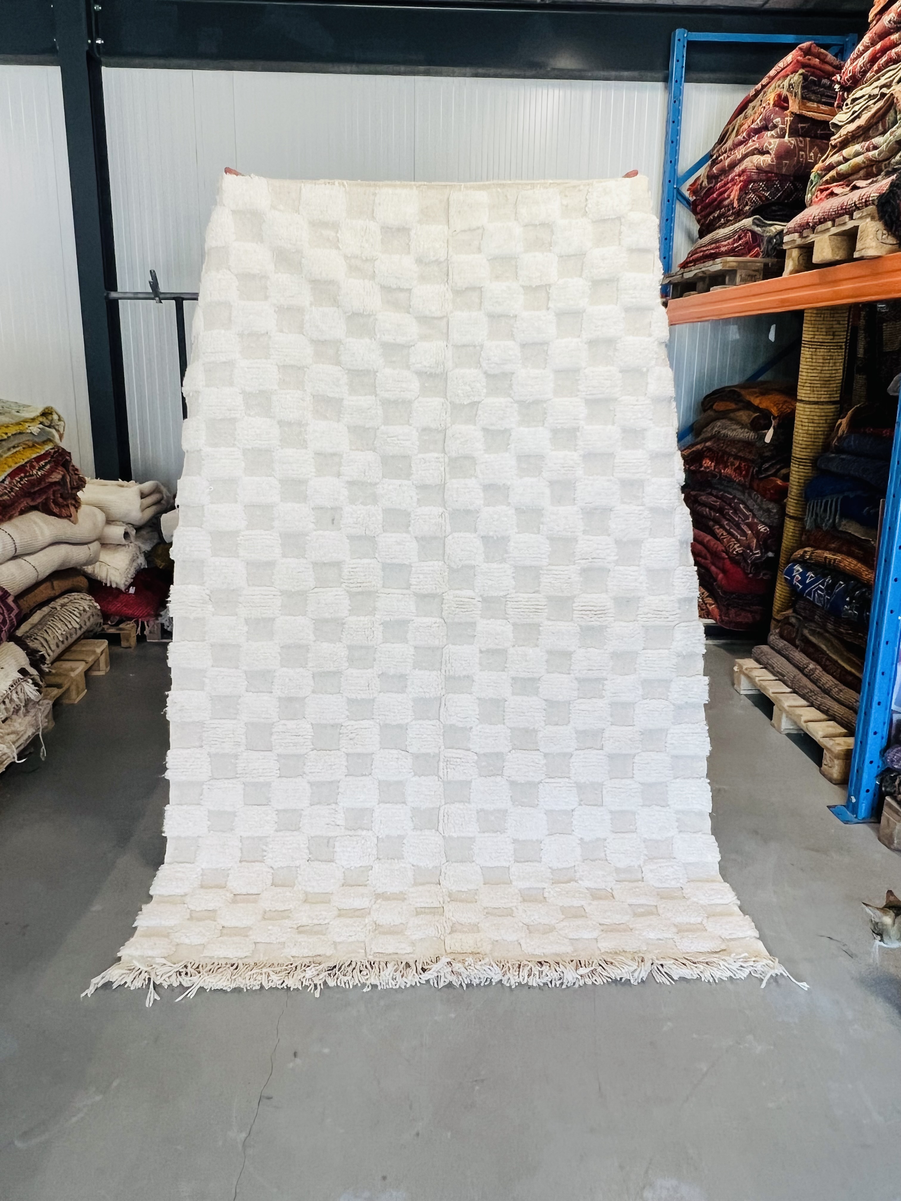 Modern Beni Ouarain 233 x 160 - Moroccan Beni Ouarain rug