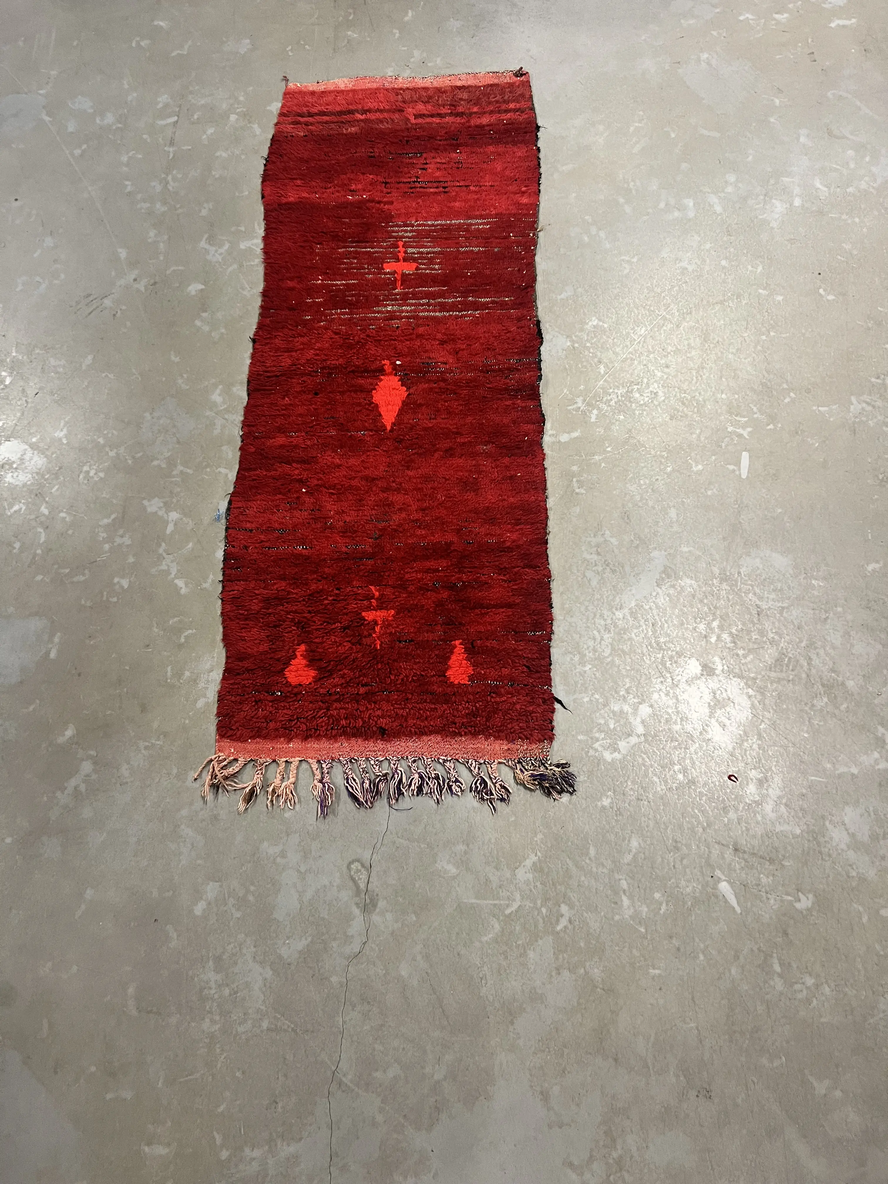Vintage Azilal Runner 199 x 72 - Moroccan Beni Ouarain rug