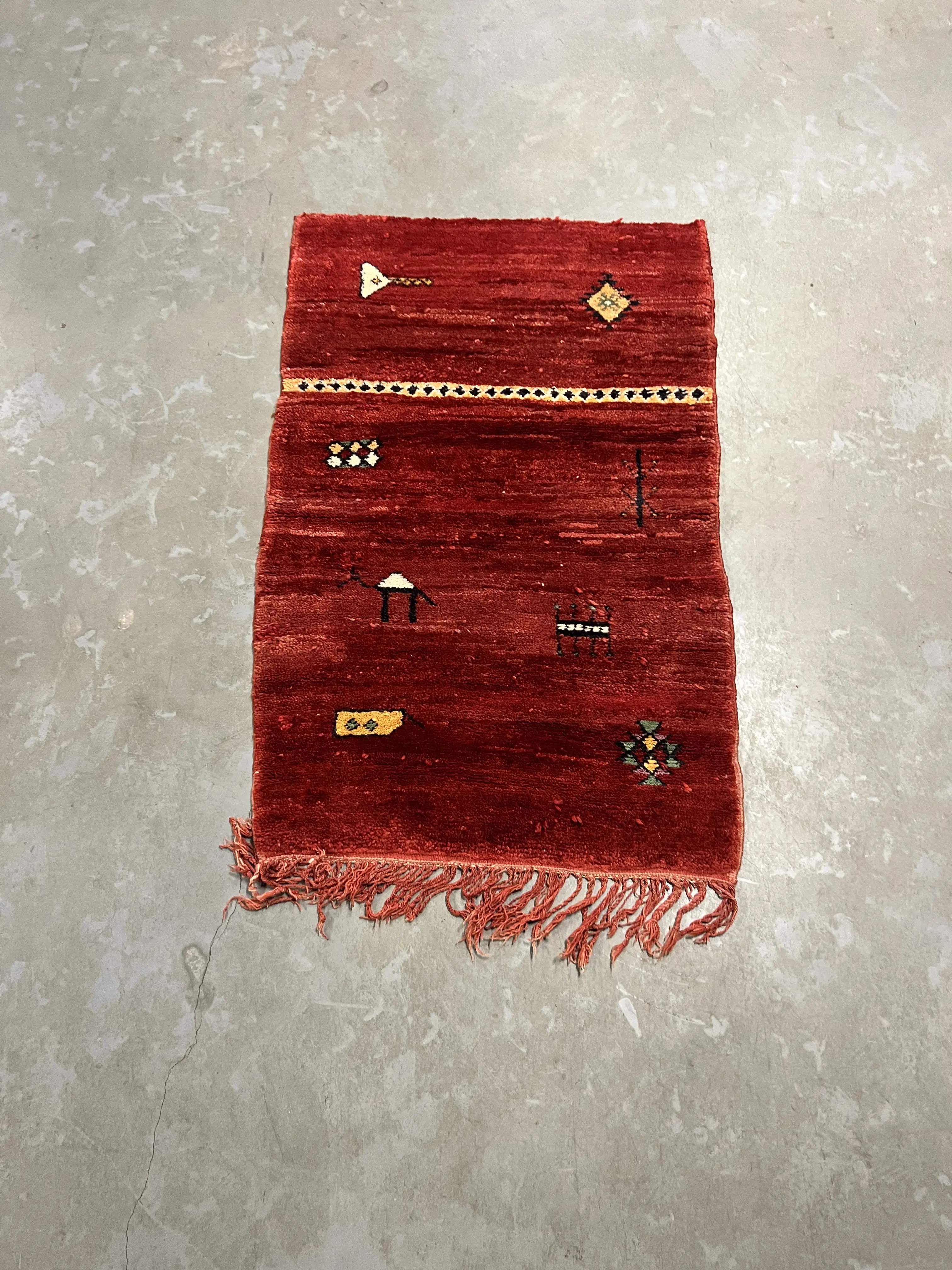 Boujaad Runner 140 x 89 - Moroccan Beni Ouarain rug