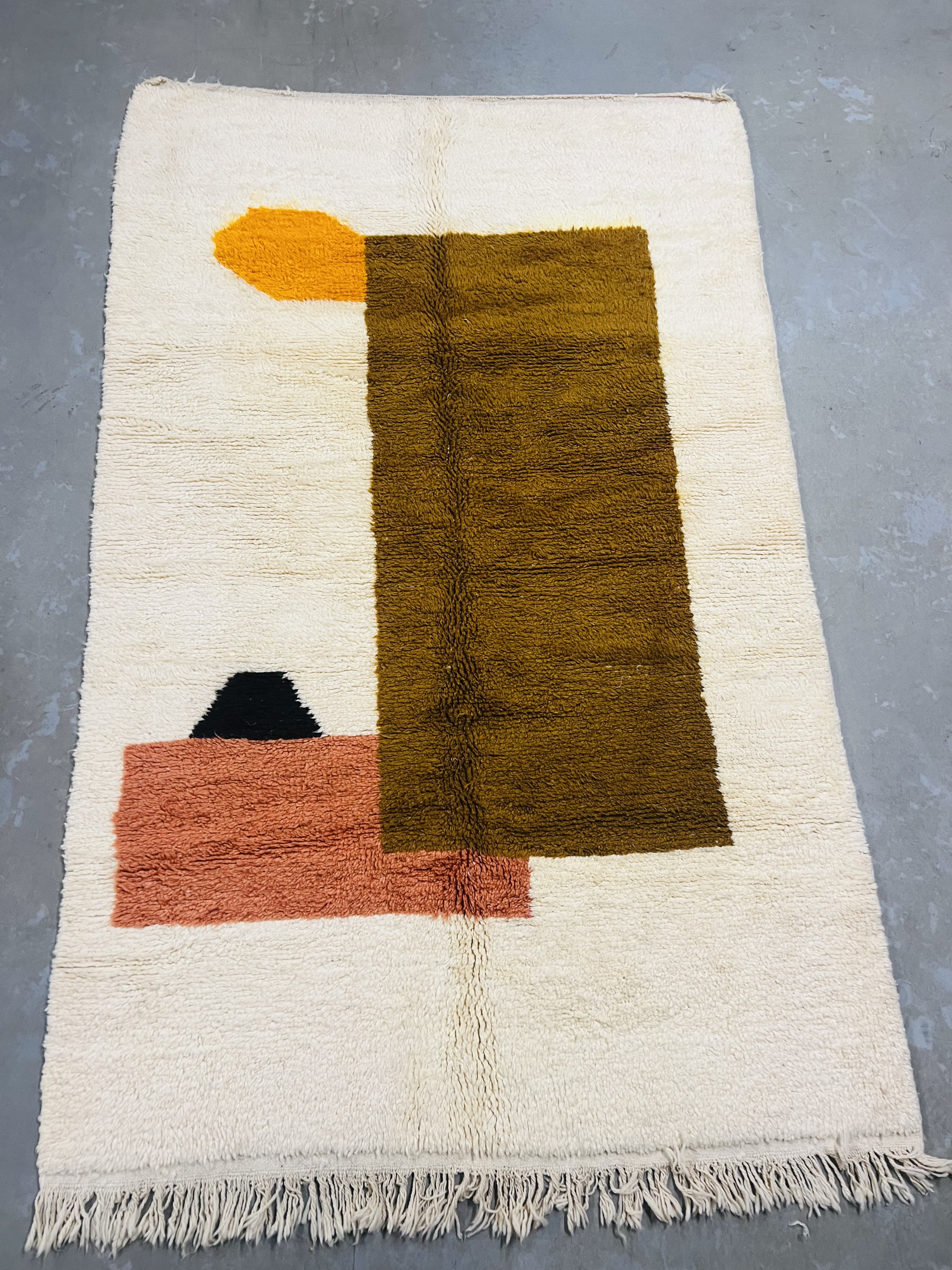 Modern Beni Ouarain Rug 255 x 159 - Moroccan Beni Ouarain rug