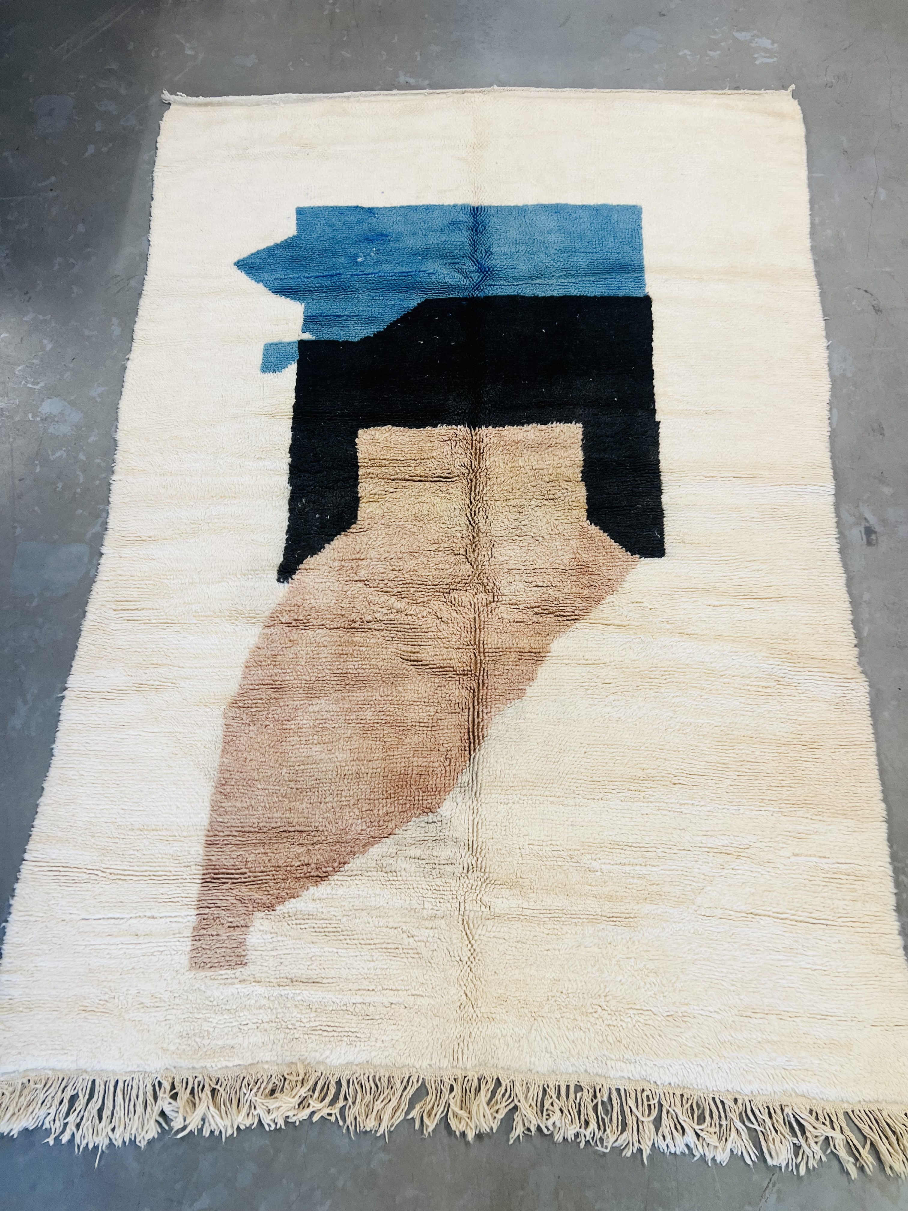 Modern Beni Ouarain Rug 295 x 198 - Moroccan Beni Ouarain rug