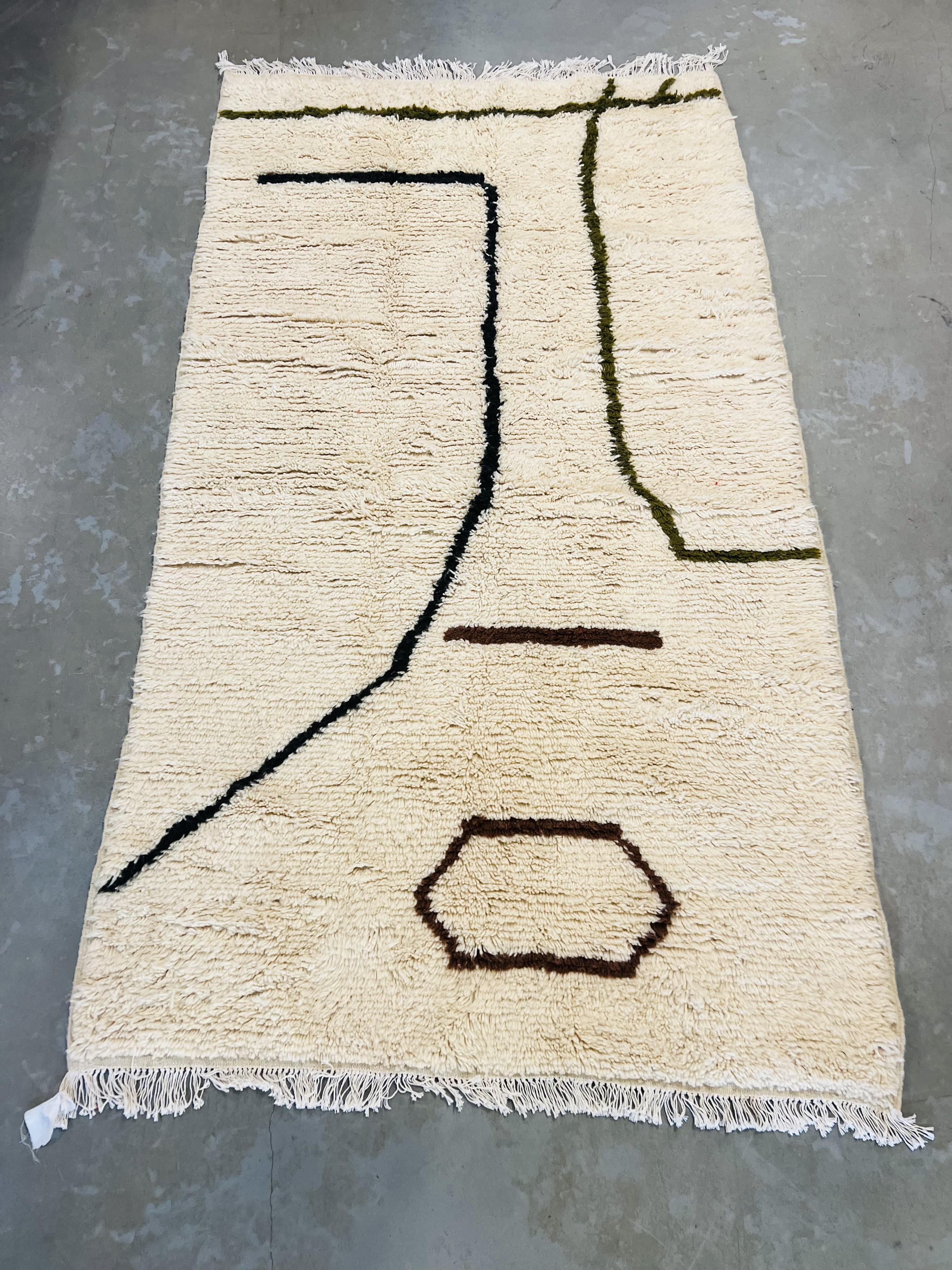 Azilal Rug 252 x 146 - Moroccan Beni Ouarain rug