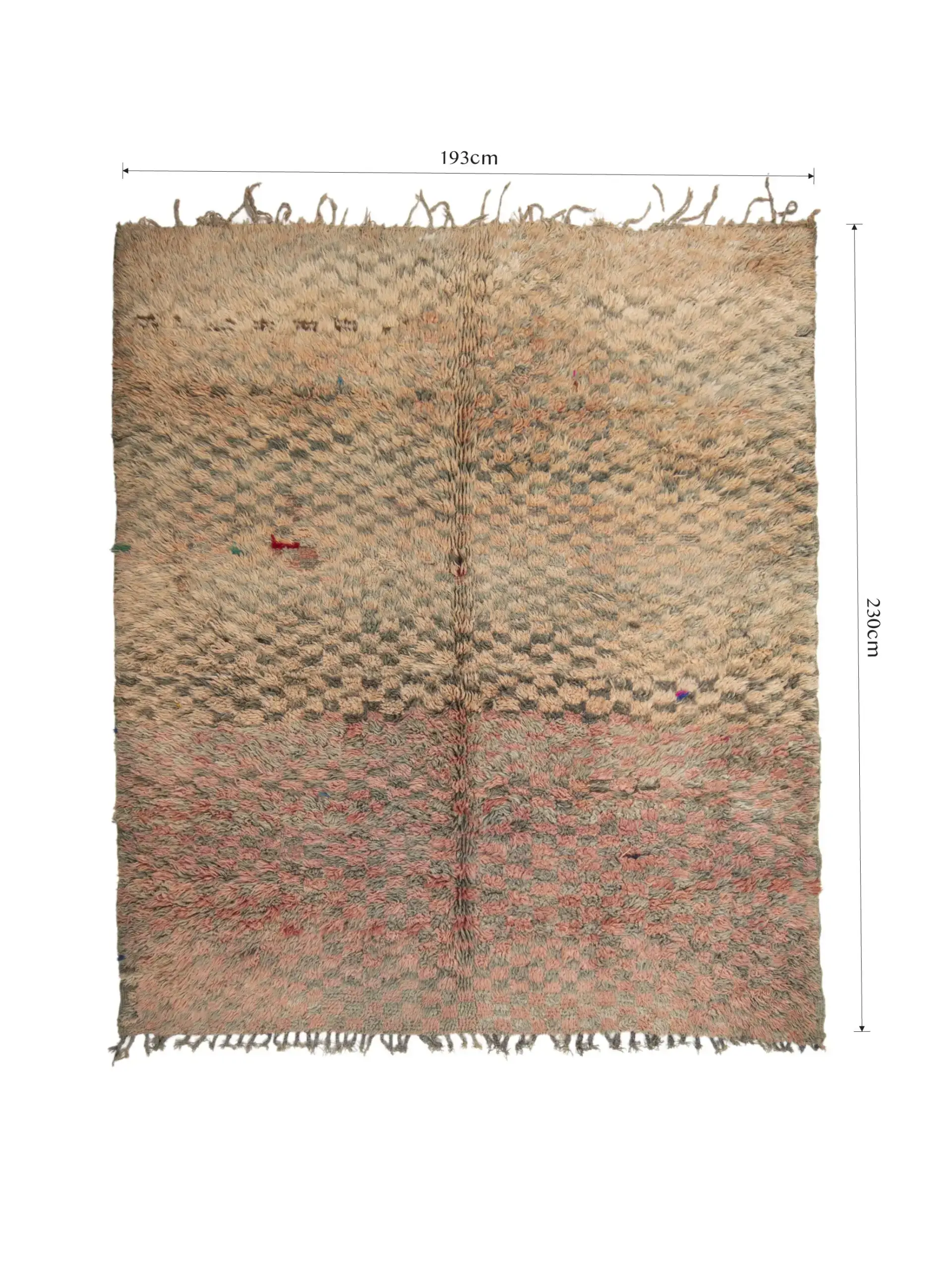 Tassira – Vintage Boujaad Rug - Moroccan Beni Ouarain rug