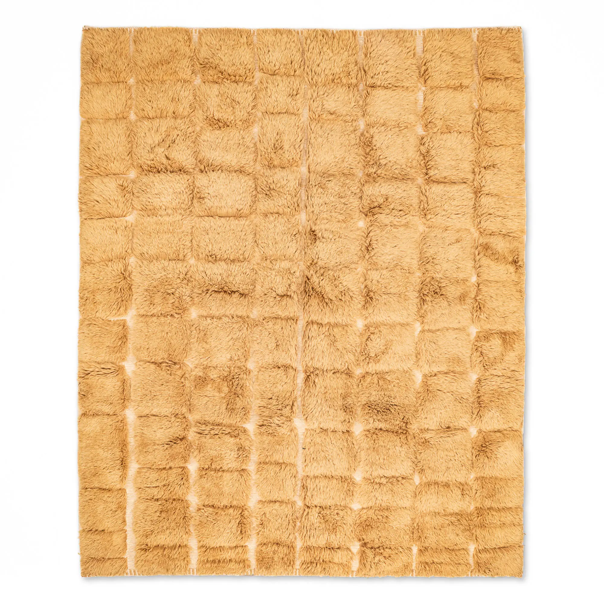 Golden Grid - Moroccan Beni Ouarain rug